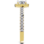 1.17 Carat Halo Diamond Ring