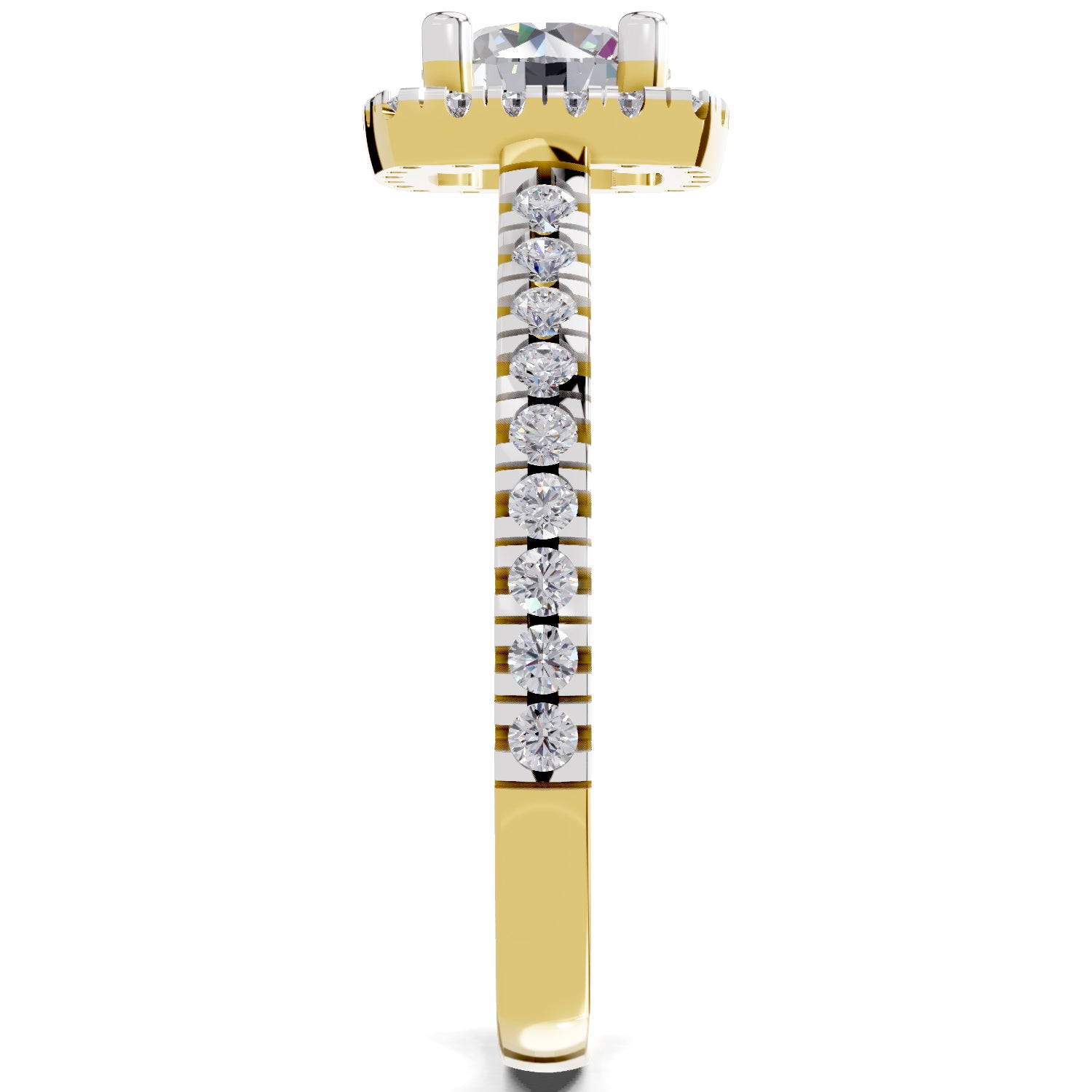 1.17 Carat Halo Diamond Ring
