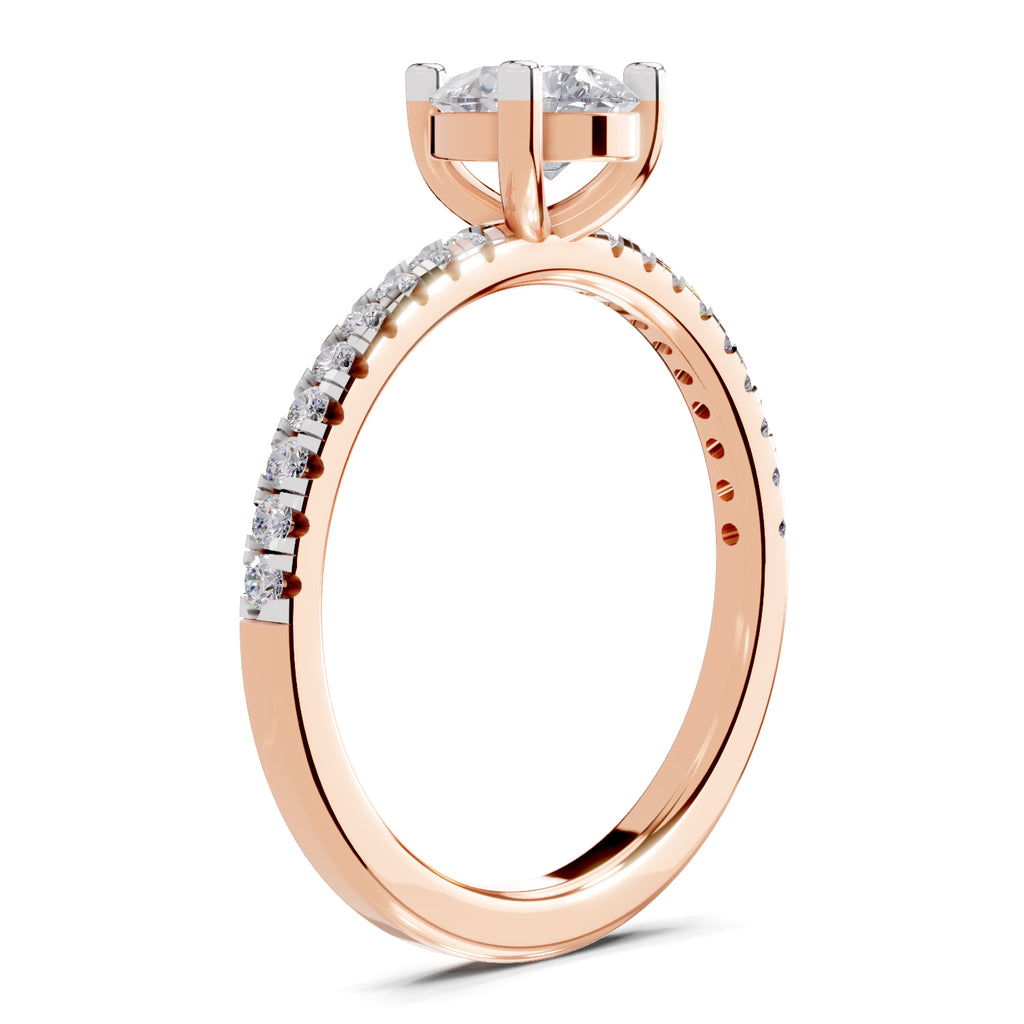 0.97 Carat Pear Shape Diamond Ring