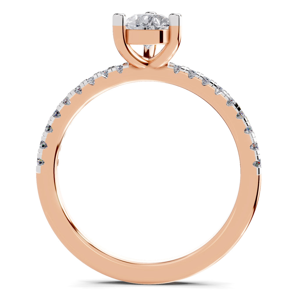 0.97 Carat Pear Shape Diamond Ring