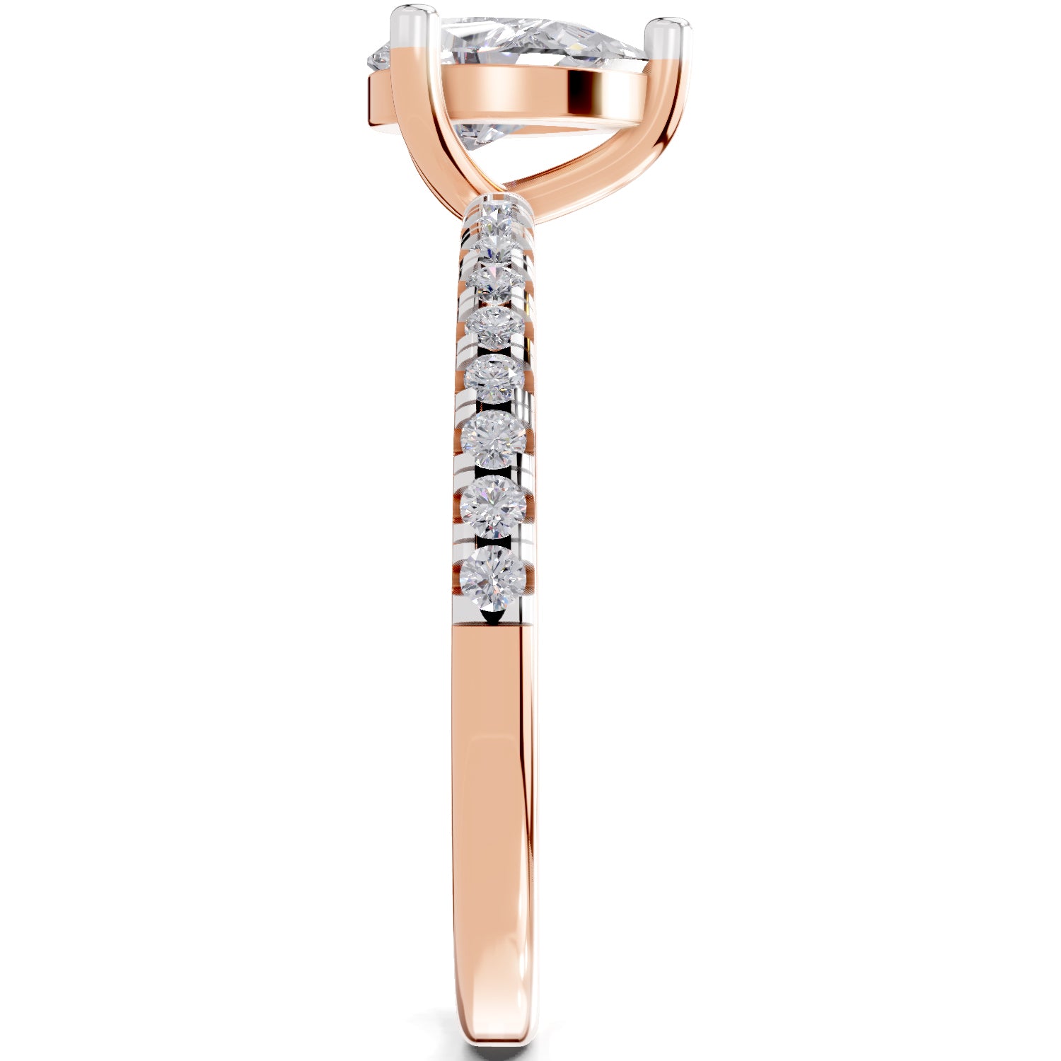 0.97 Carat Pear Shape Diamond Ring