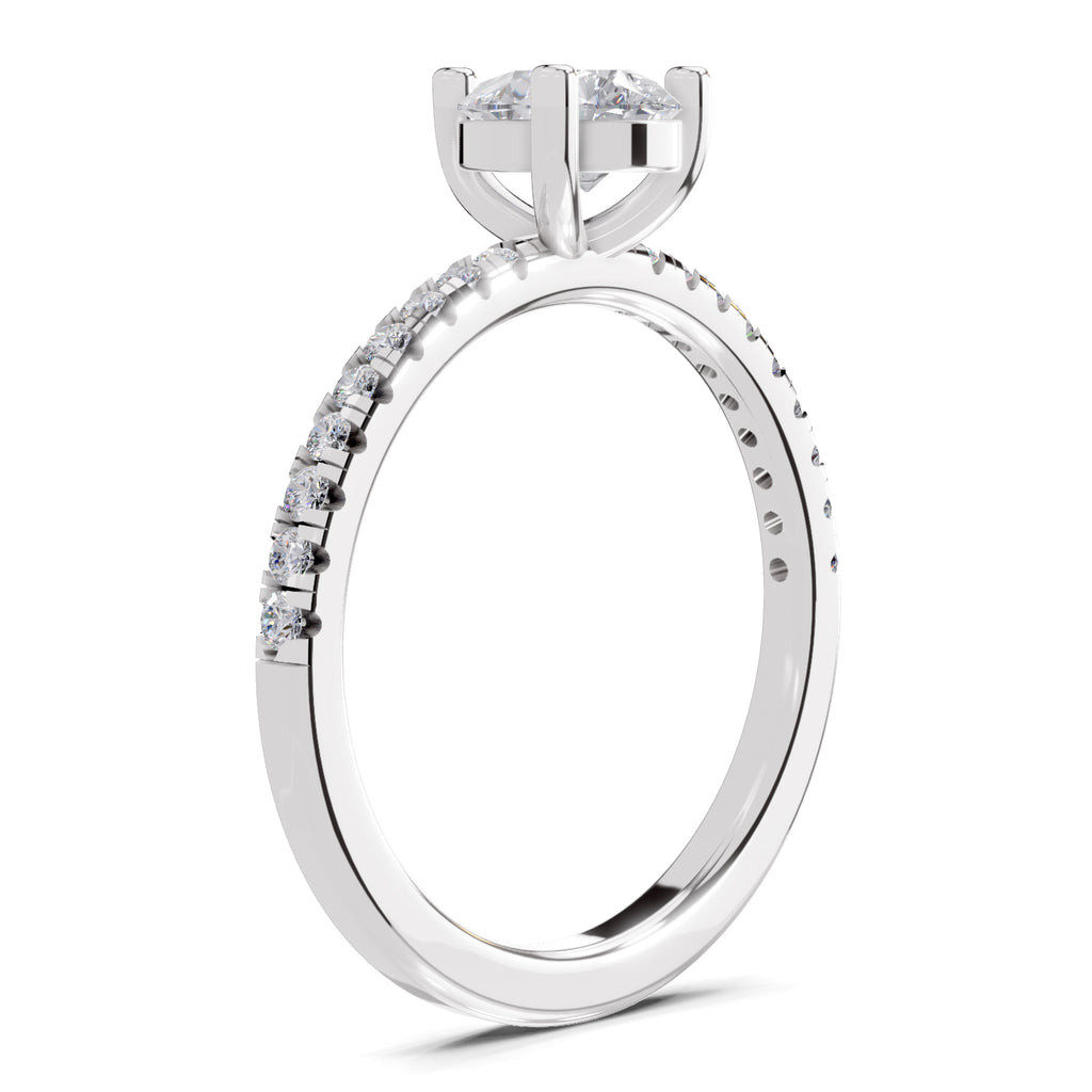 0.97 Carat Pear Shape Diamond Ring