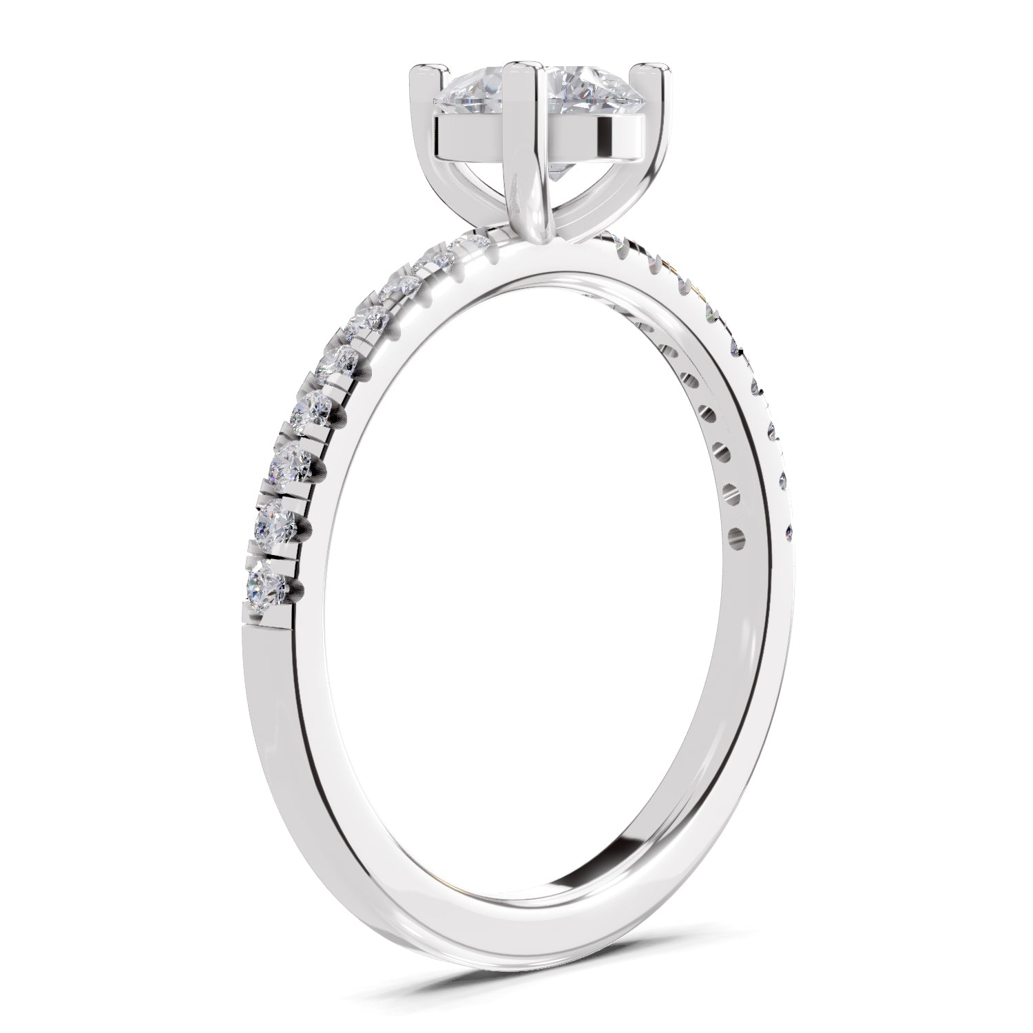 0.97 Carat Pear Shape Diamond Ring
