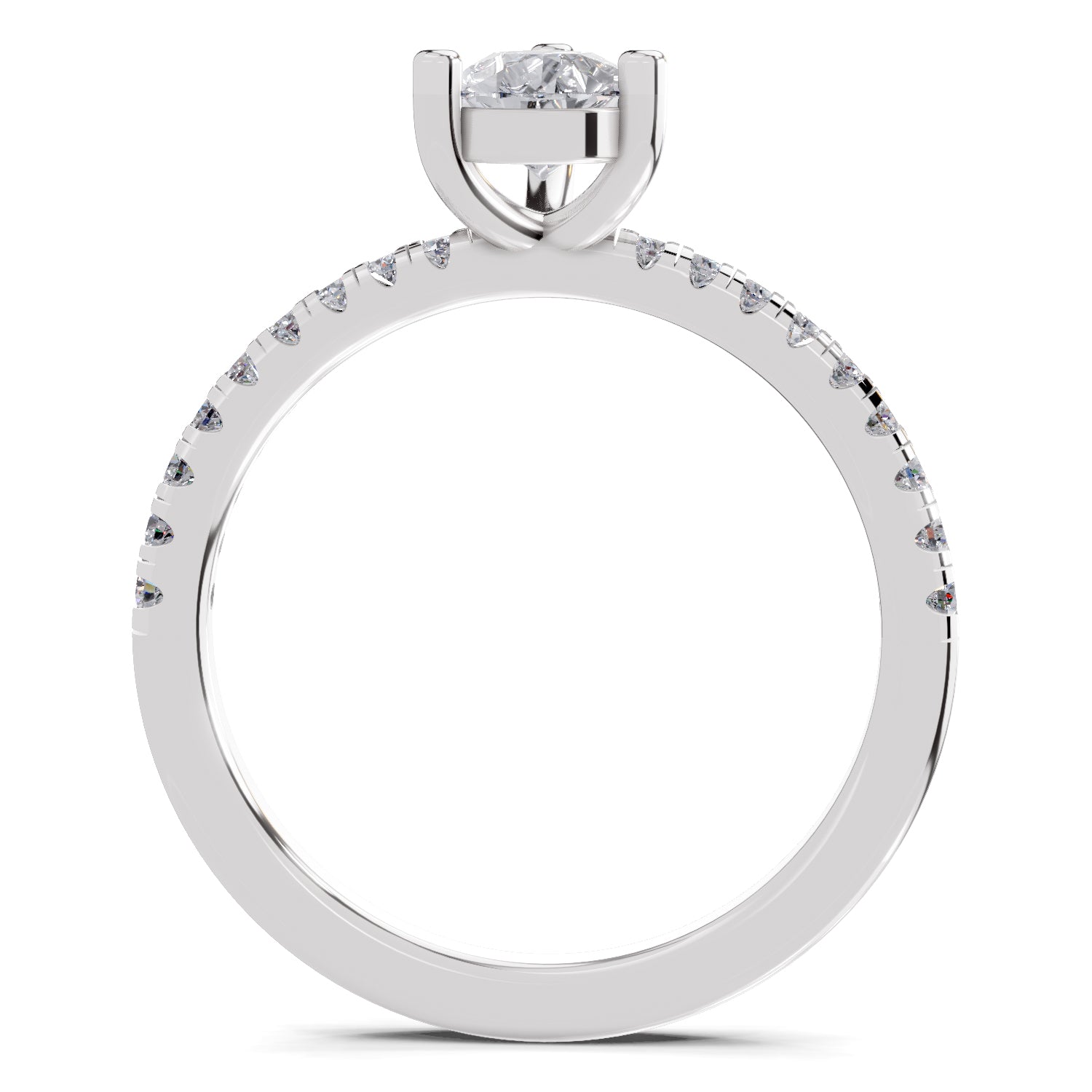 0.97 Carat Pear Shape Diamond Ring