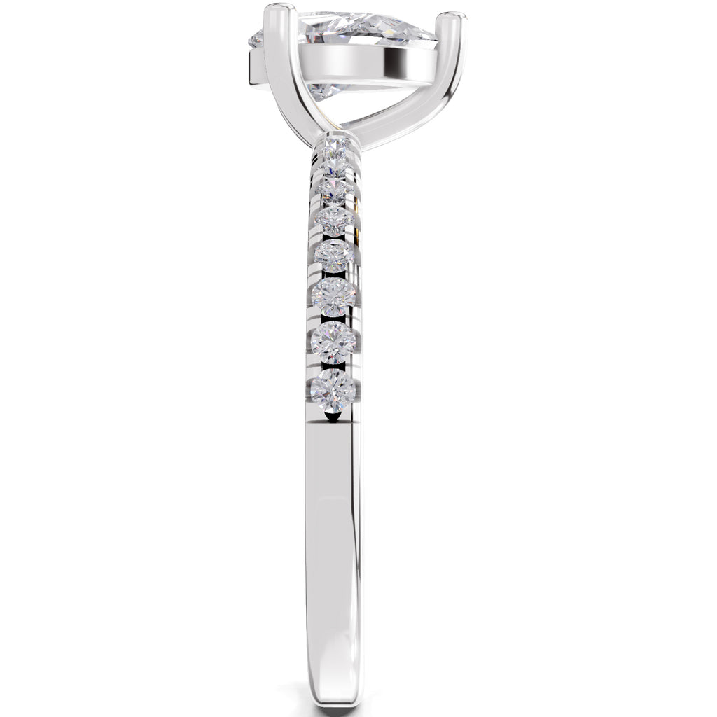 0.97 Carat Pear Shape Diamond Ring