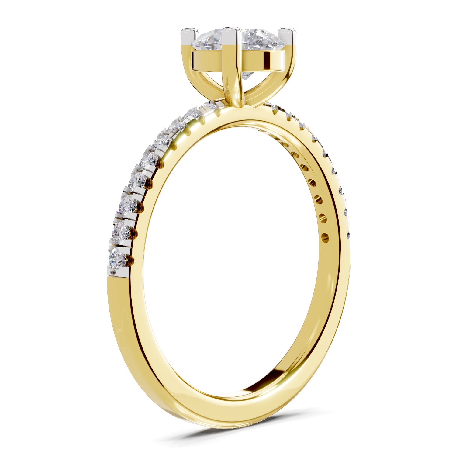 0.97 Carat Pear Shape Diamond Ring