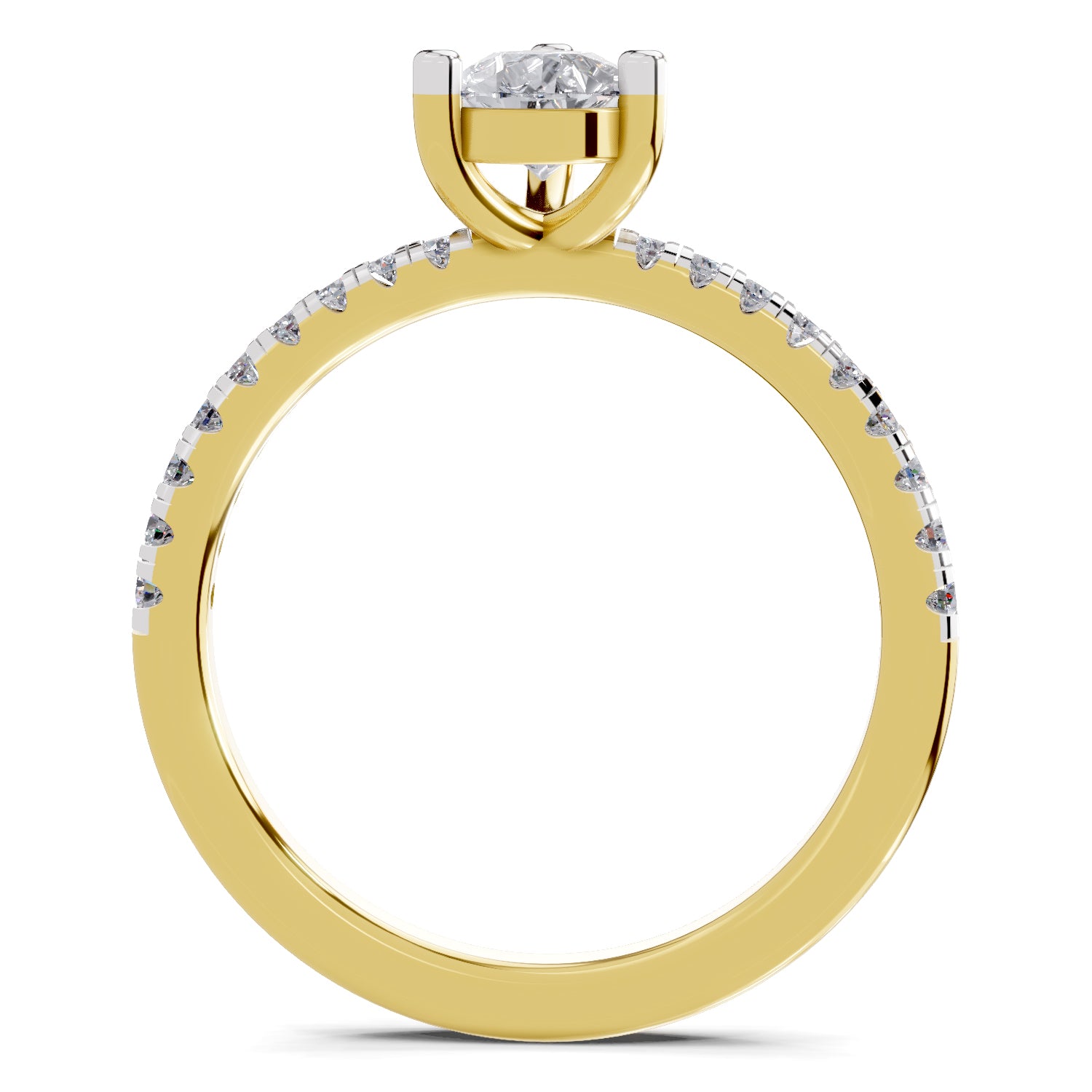 0.97 Carat Pear Shape Diamond Ring