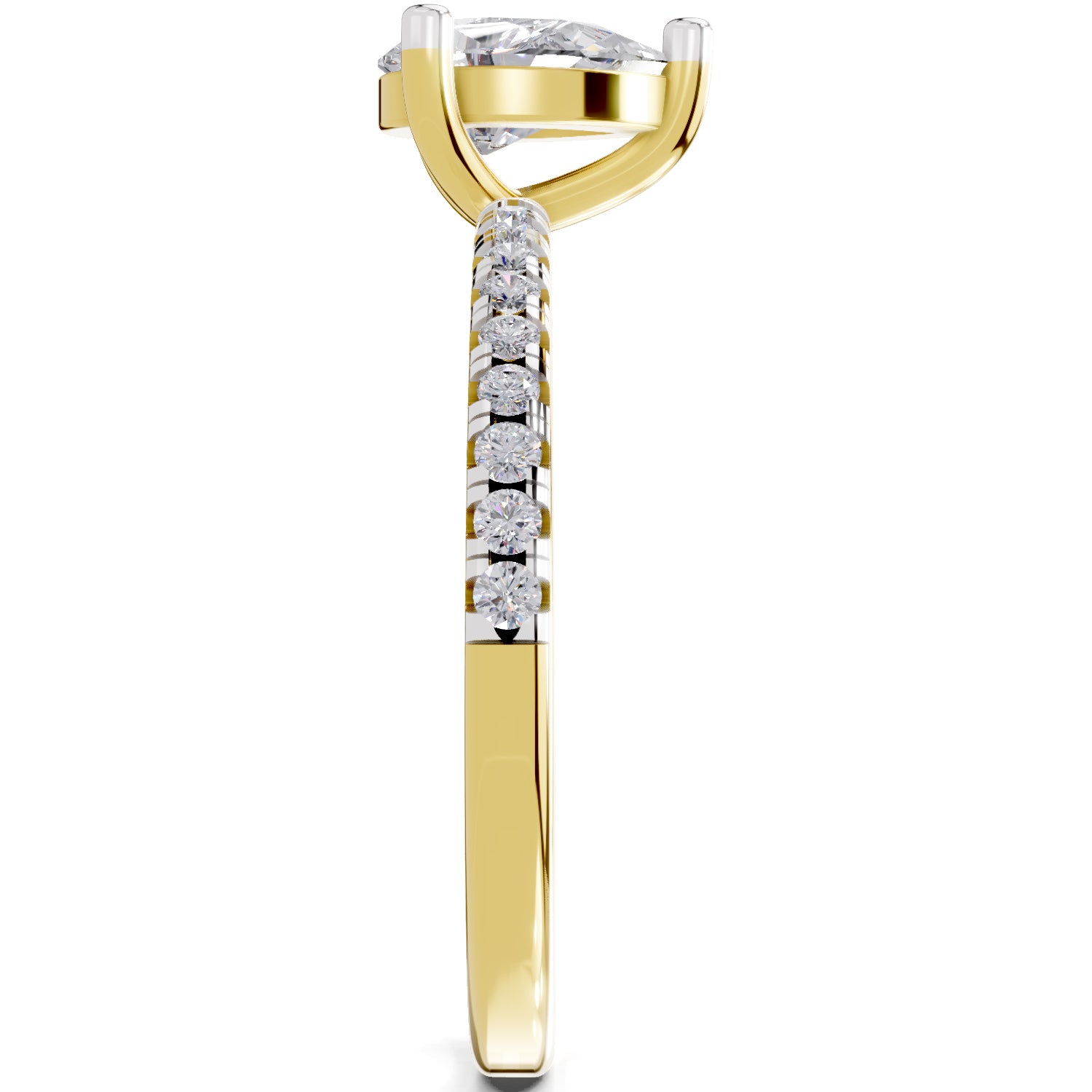 0.97 Carat Pear Shape Diamond Ring