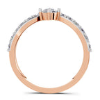 0.78 Carat Chevron Diamond Engagement Ring