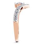0.78 Carat Chevron Diamond Engagement Ring