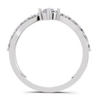 0.78 Carat Chevron Diamond Engagement Ring