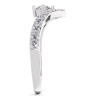 0.78 Carat Chevron Diamond Engagement Ring