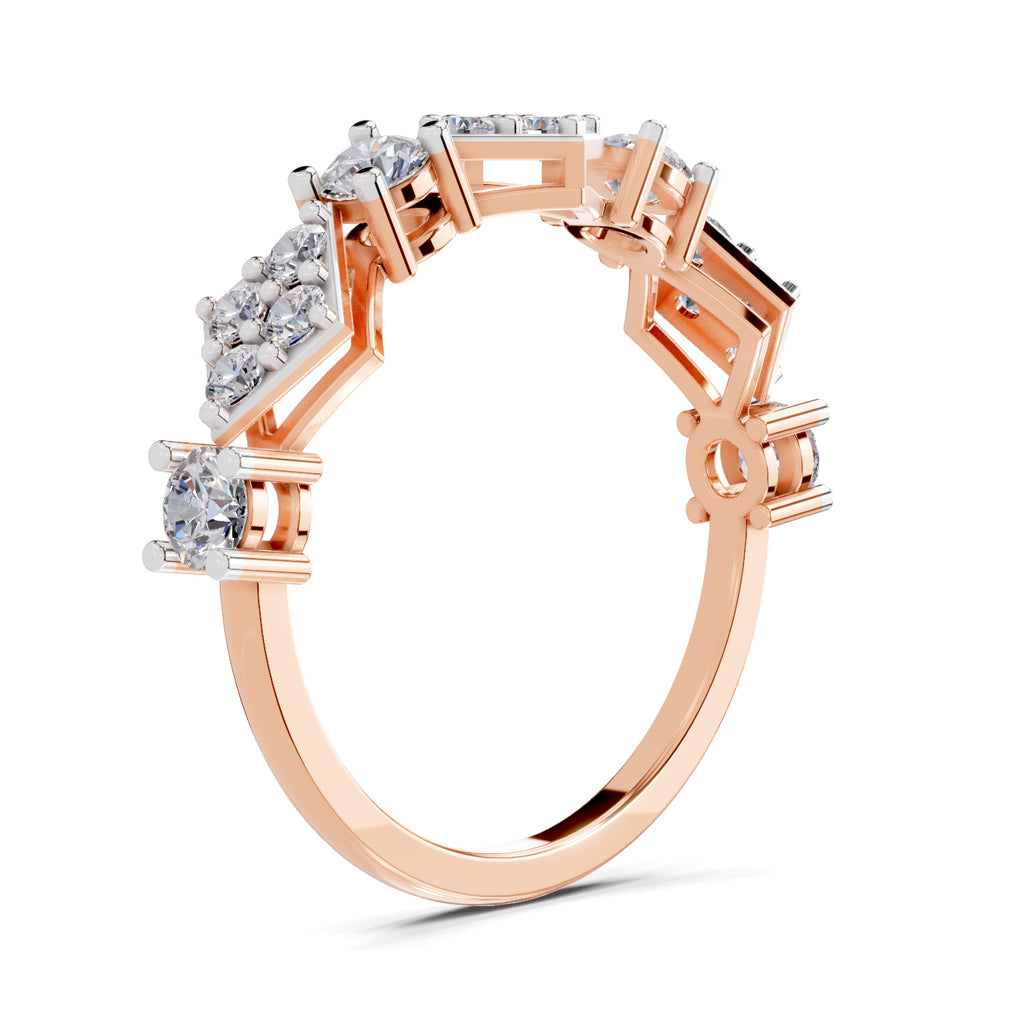 0.81 Carat Cluster Diamond Ring