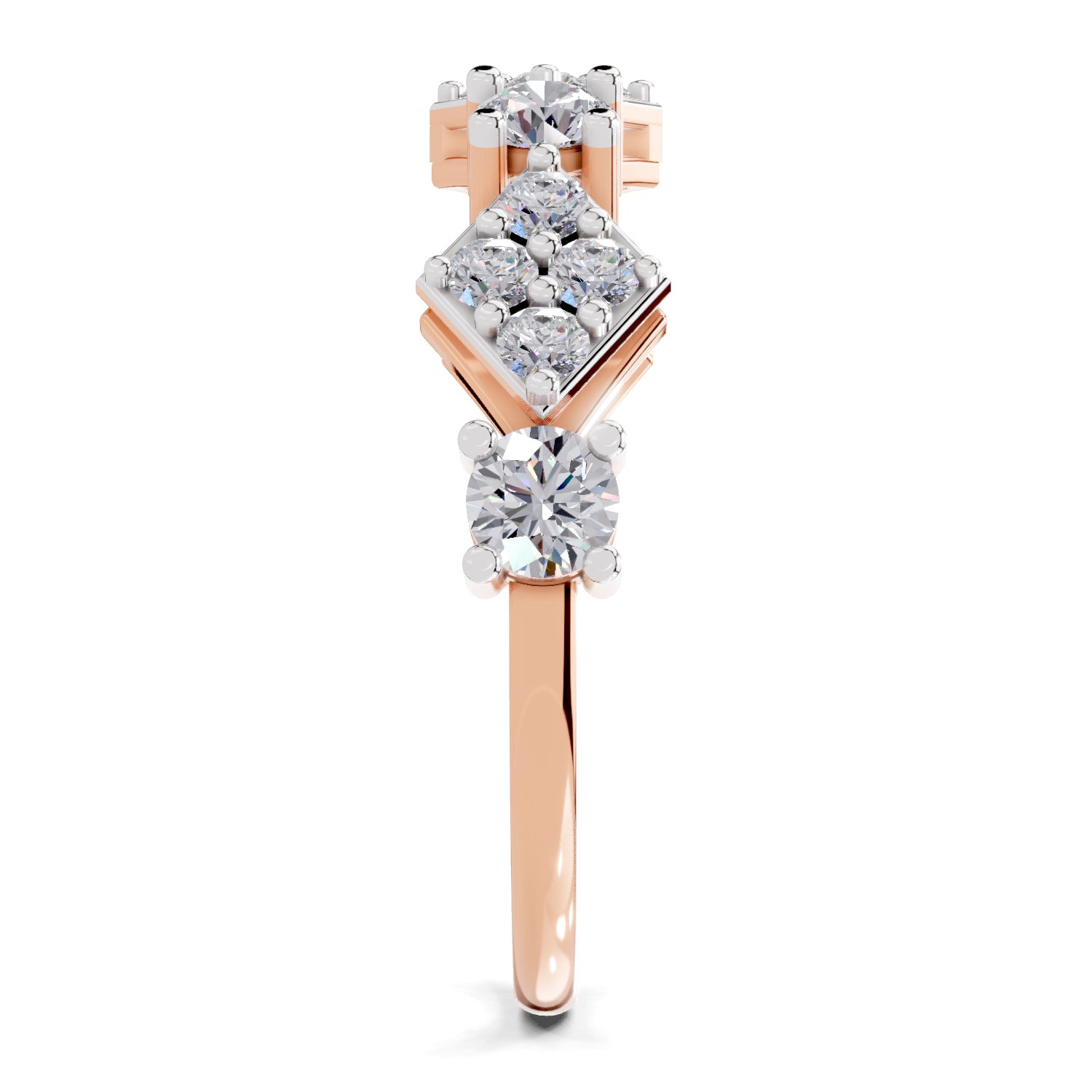 0.81 Carat Cluster Diamond Ring