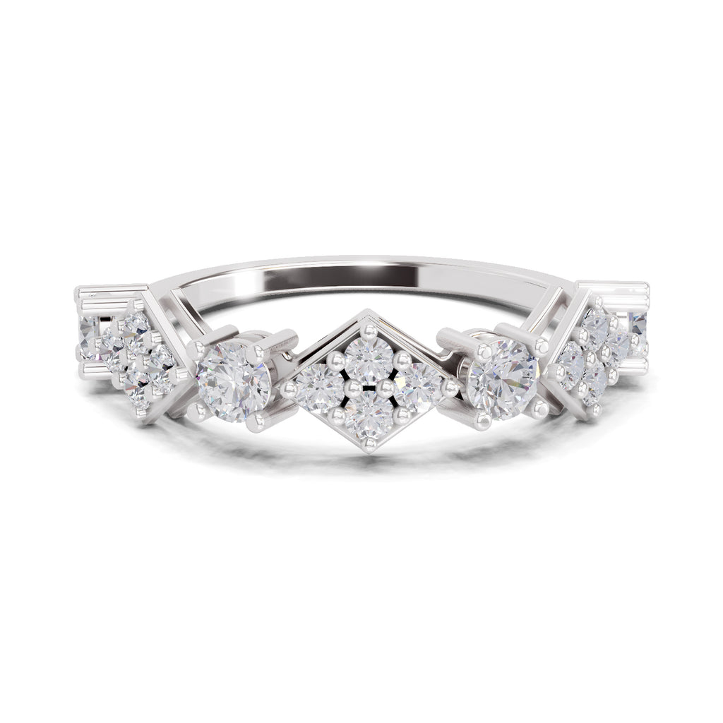 0.81 Carat Cluster Diamond Ring