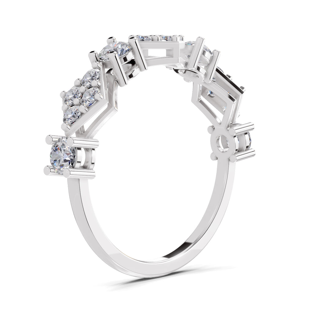 0.81 Carat Cluster Diamond Ring