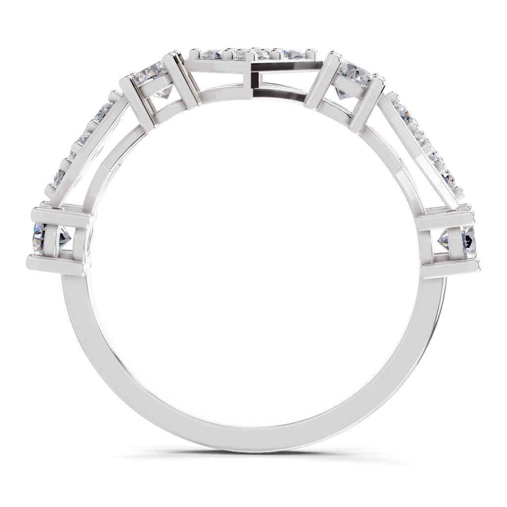 0.81 Carat Cluster Diamond Ring