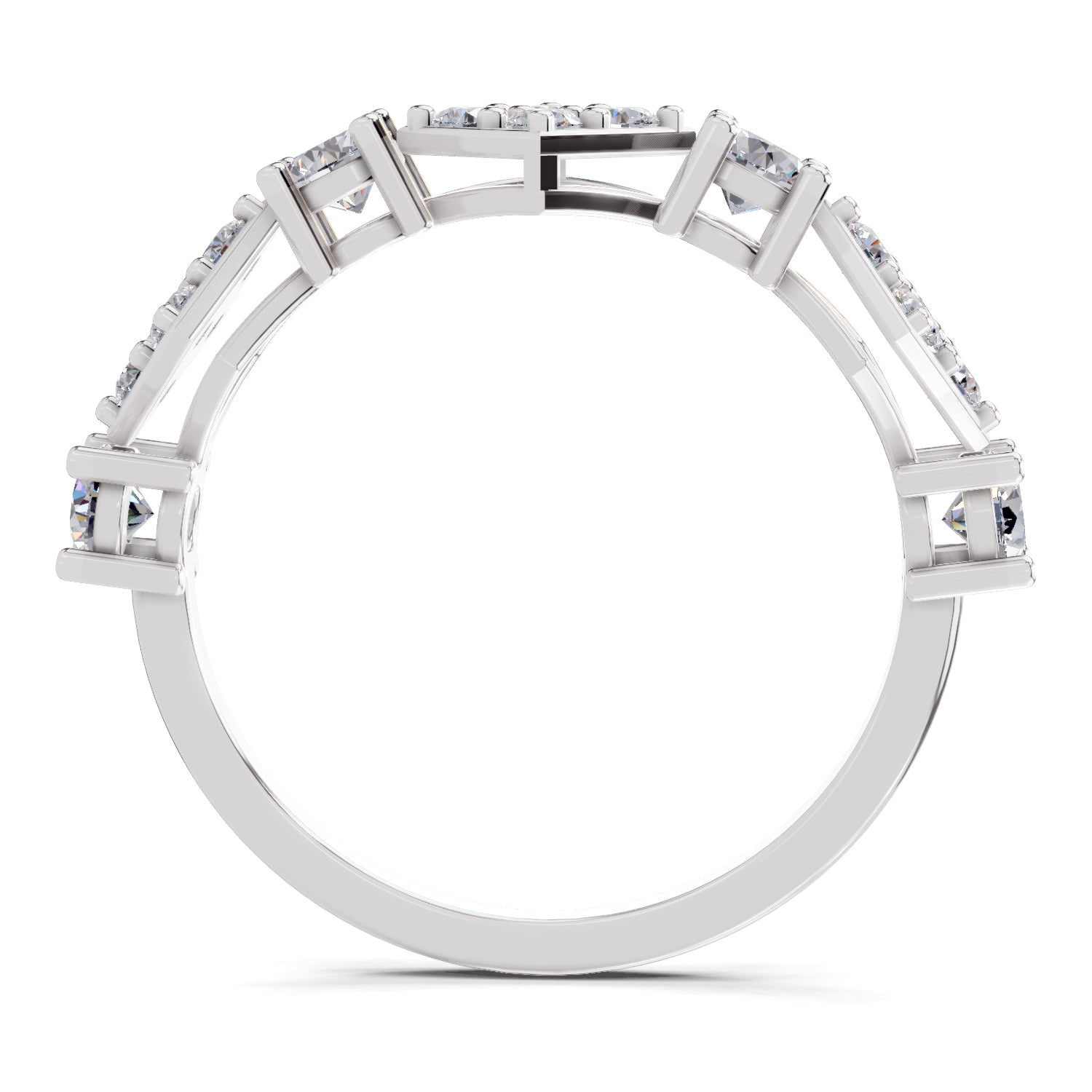 0.81 Carat Cluster Diamond Ring