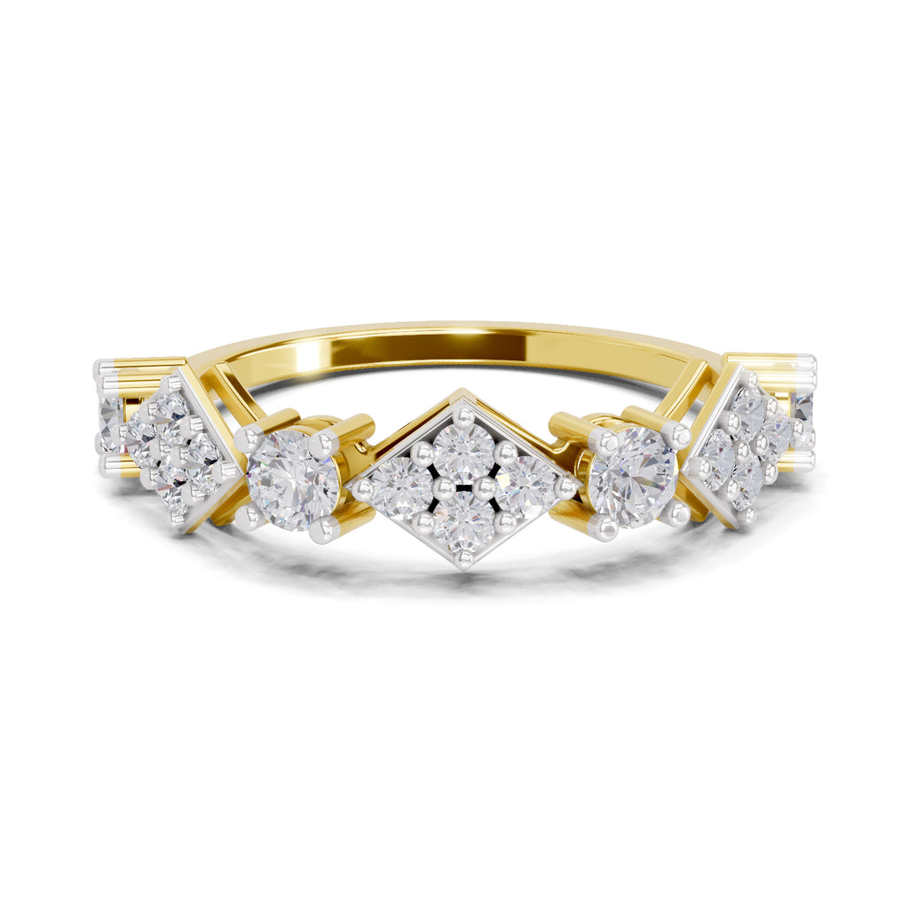 0.81 Carat Cluster Diamond Ring