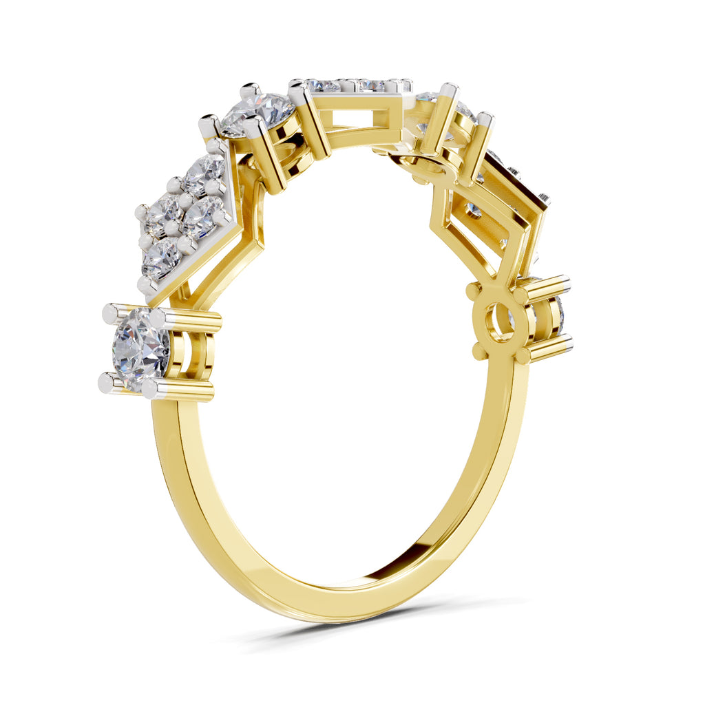 0.81 Carat Cluster Diamond Ring