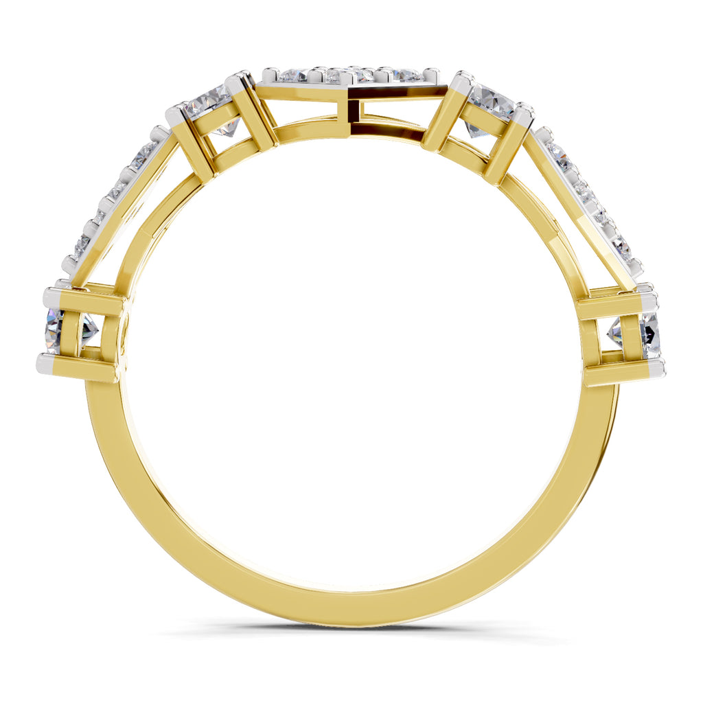 0.81 Carat Cluster Diamond Ring