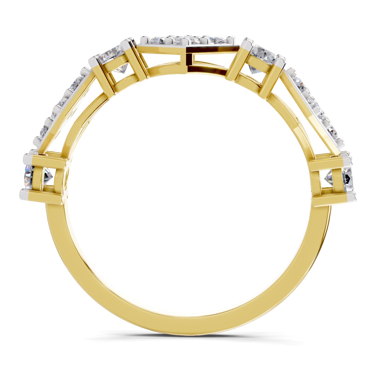 0.81 Carat Cluster Diamond Ring