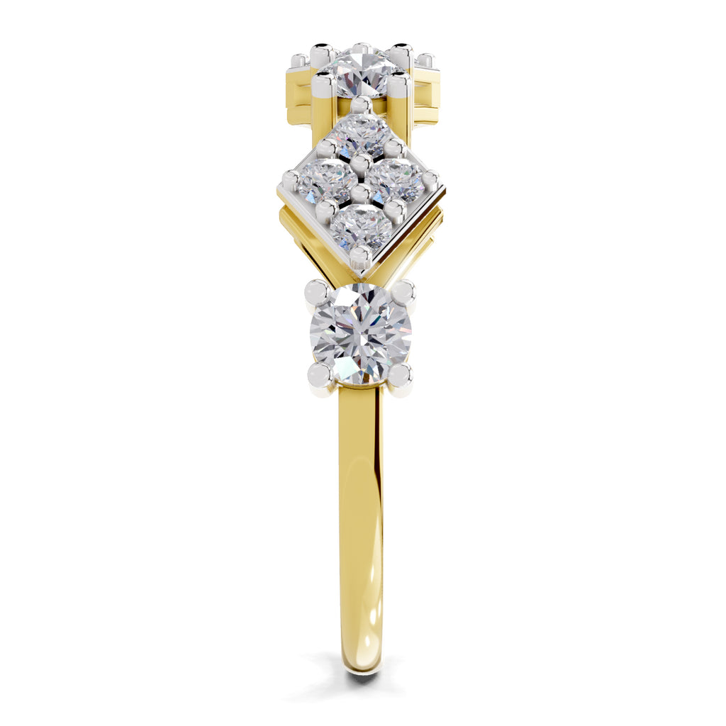 0.81 Carat Cluster Diamond Ring