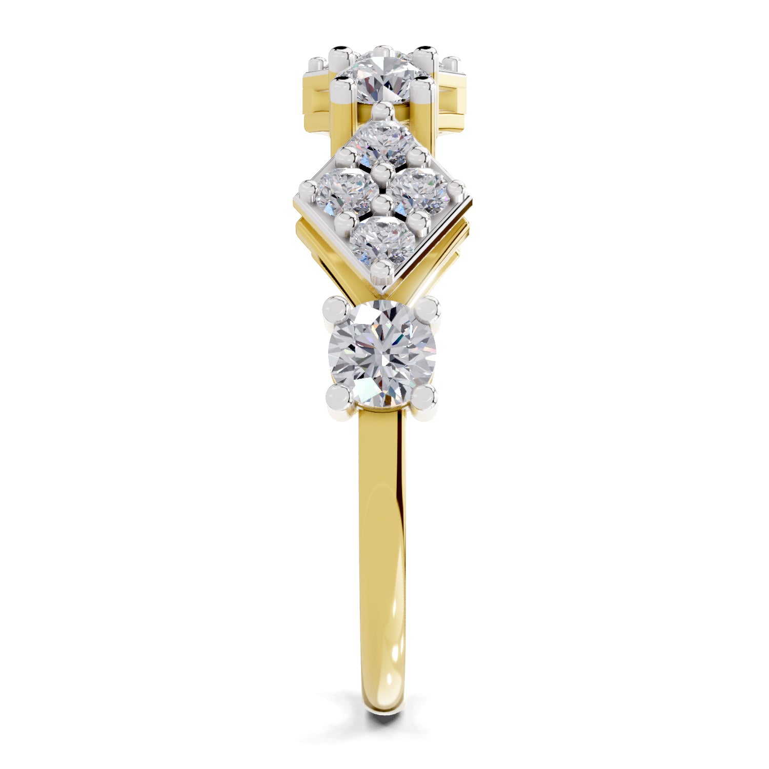 0.81 Carat Cluster Diamond Ring