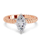 1.25 Carat Marquise Shape Solitaire Diamond Ring