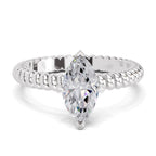 1.25 Carat Marquise Shape Solitaire Diamond Ring