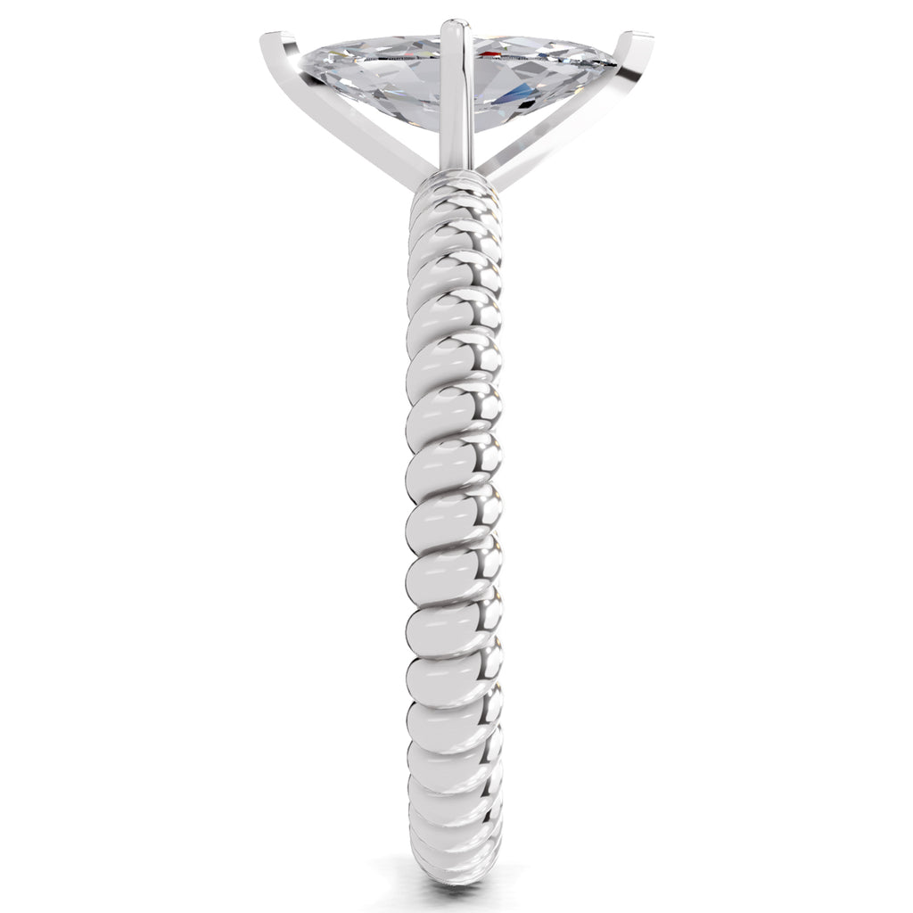 1.25 Carat Marquise Shape Solitaire Diamond Ring