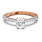0.90 Carat Twisted Solitaire Diamond Ring
