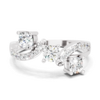 0.97 Carat Diamond Three-Stone Ring
