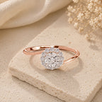 Sparkles Halo Diamond Engagement Ring