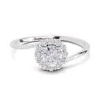 Sparkles Halo Diamond Engagement Ring