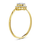 Sparkles Halo Diamond Engagement Ring