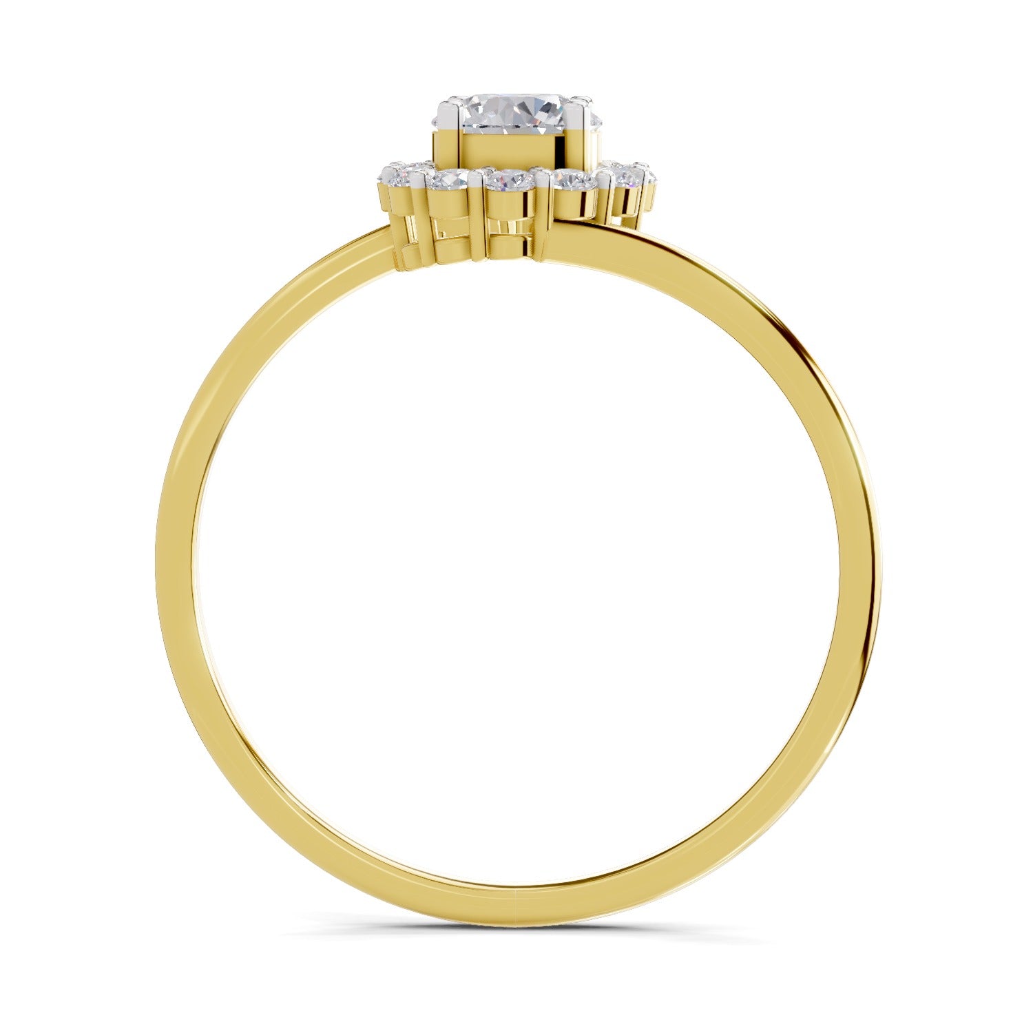 Sparkles Halo Diamond Engagement Ring