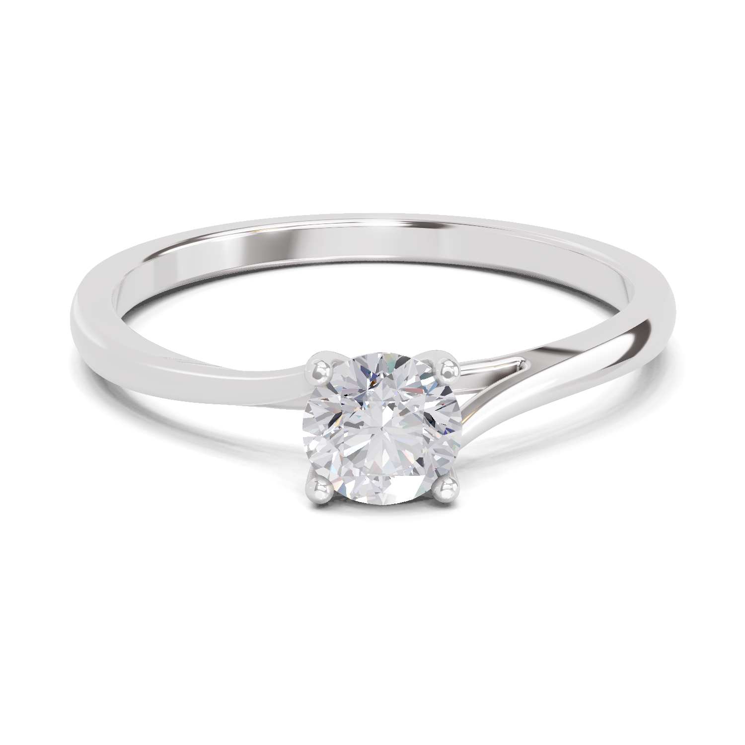 0.39 Carat Classic Solitaire Engagement Ring