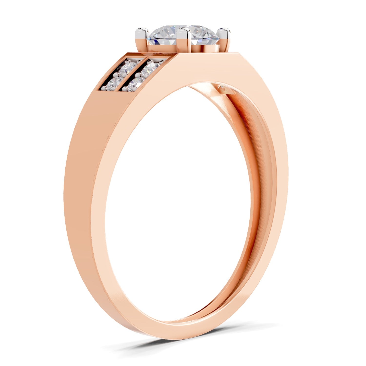0.98 Carat Square Cluster Accent Rings