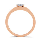0.98 Carat Square Cluster Accent Rings