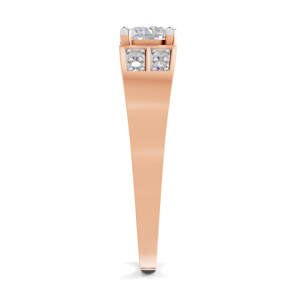 0.98 Carat Square Cluster Accent Rings