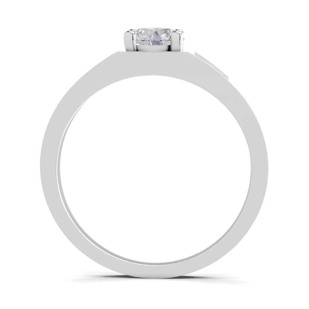 0.98 Carat Square Cluster Accent Rings