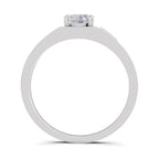 0.98 Carat Square Cluster Accent Rings