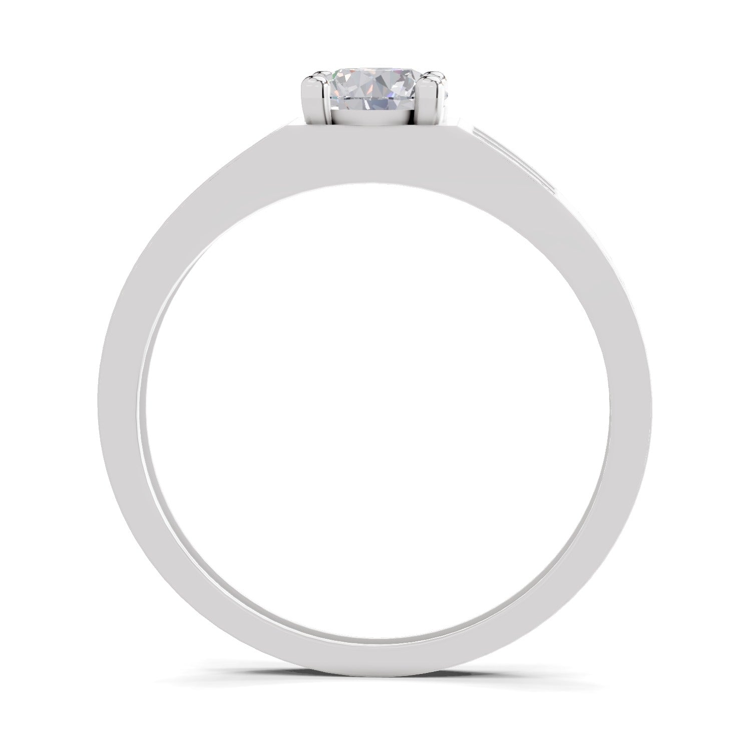 0.98 Carat Square Cluster Accent Rings