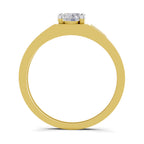 0.98 Carat Square Cluster Accent Rings