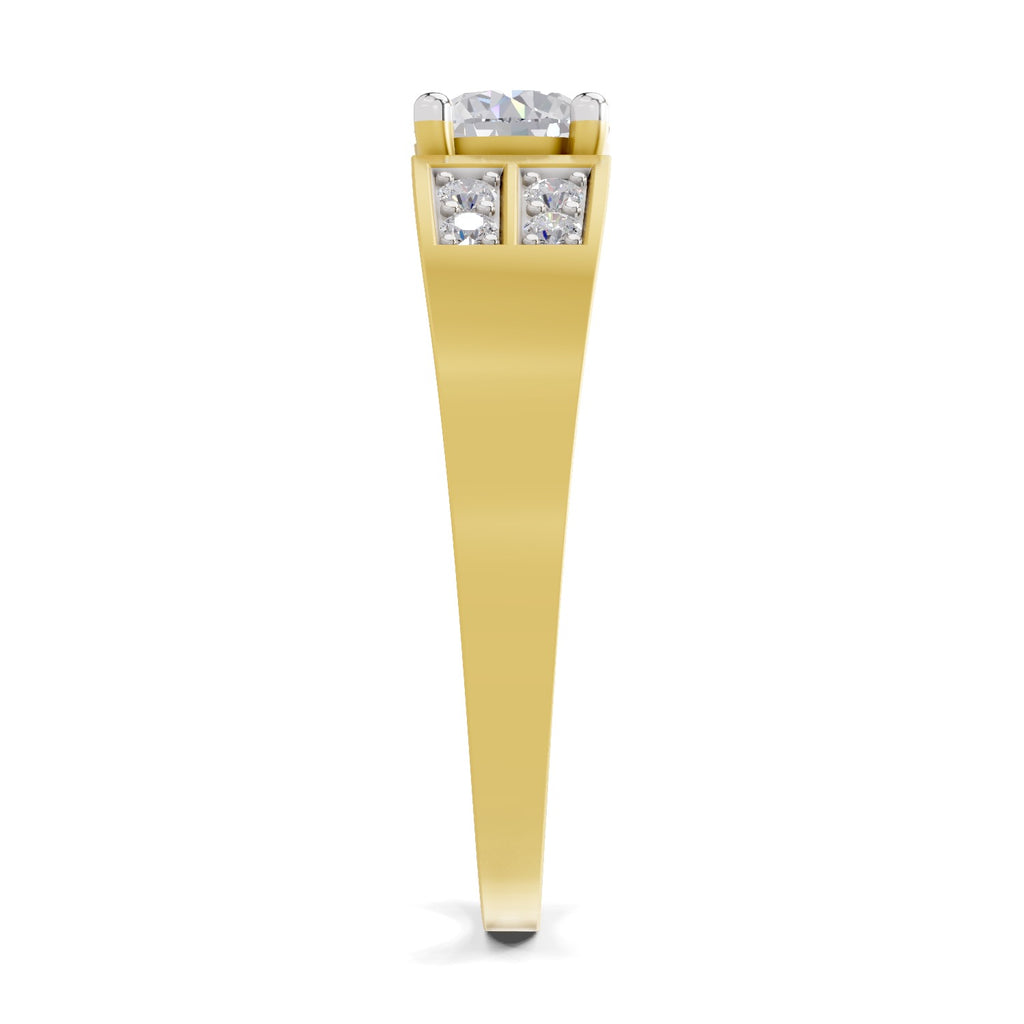 0.98 Carat Square Cluster Accent Rings