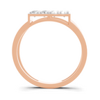 0.94 Carat Signet With Pave Rings