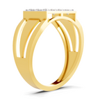 0.94 Carat Signet With Pave Rings