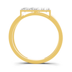 0.94 Carat Signet With Pave Rings