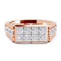 0.94 Carat Signet With Pave Rings